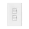DETA X7 White Vertical Double Gang Switch