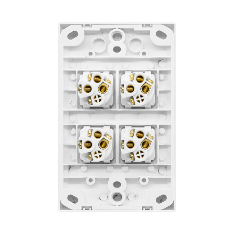 DETA X7 White Vertical Quad Gang Switch