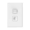 DETA X7 White Vertical Switched Fixed Cable Outlet