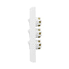 DETA X7 White Vertical Triple Gang Switch