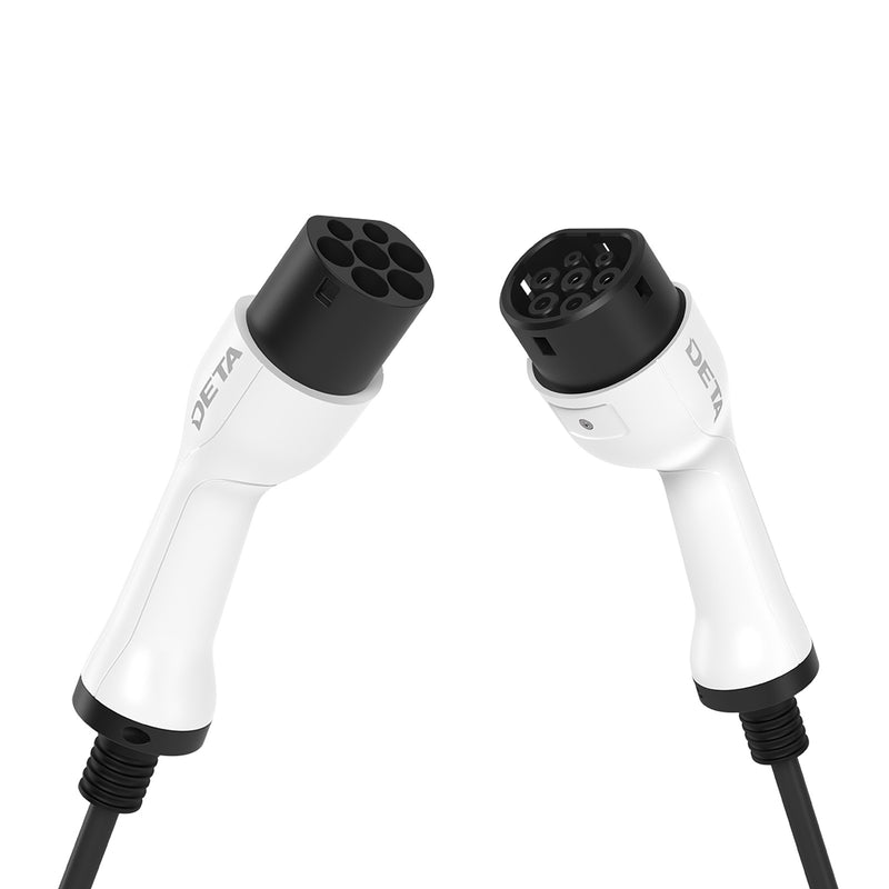 DETA 5m IP65 7.4kW 32A Single Phase Type 2 Connector EV Charging Cable