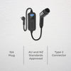 DETA 3.6kW 15A Portable EV Charger With 5m Cable