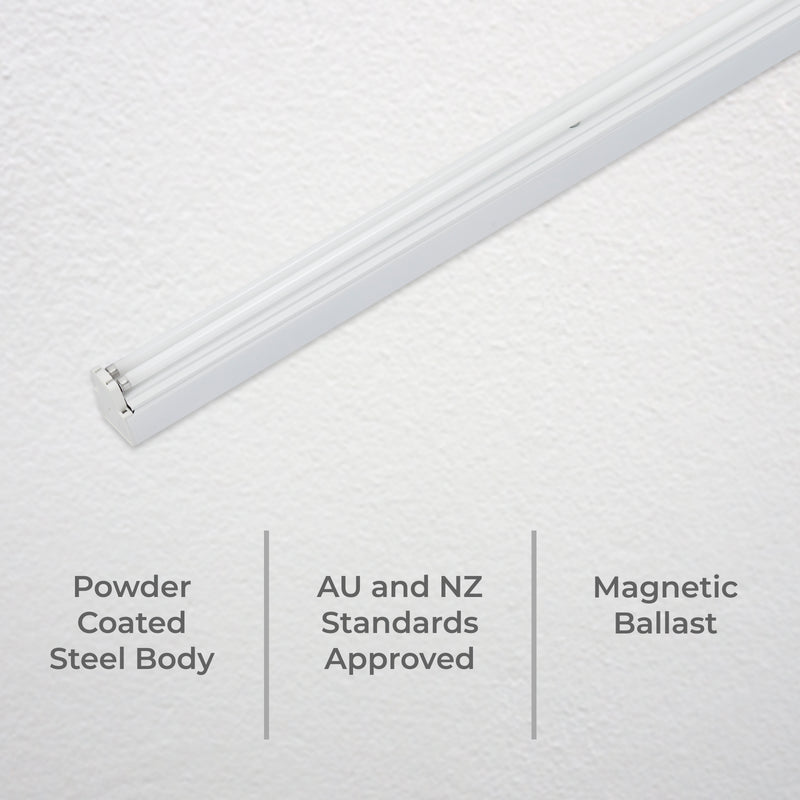 DETA 28W Twin Fluorescent Bare Batten Light