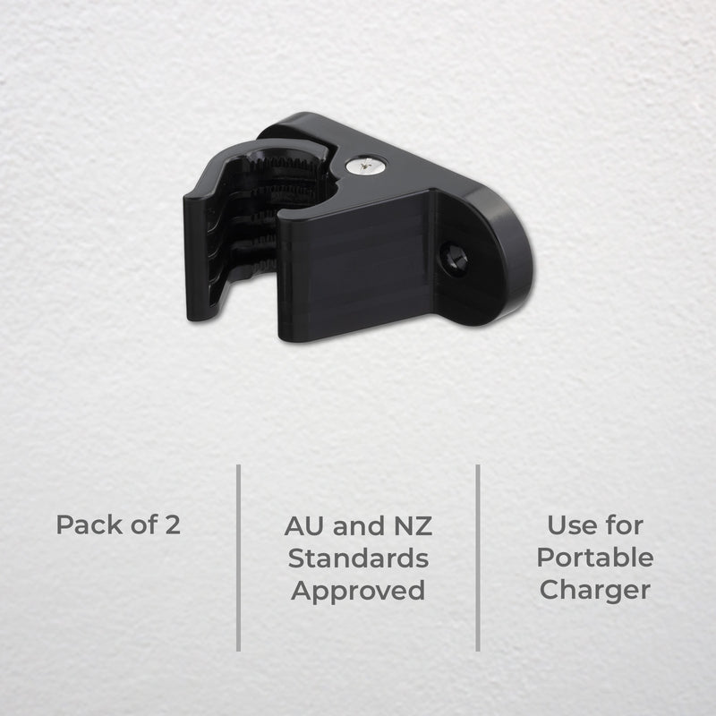 DETA EV Wall Mount Cable Holder for Portable Charger - 2 Pack
