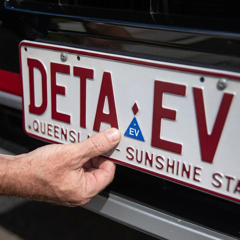 Deta Electric & Hybrid Vehicle Tags With Cleaning Kit - 2 Pack