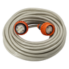 DETA 25m IP66 Heavy Duty Metal Braided Earth Screed Extension Lead