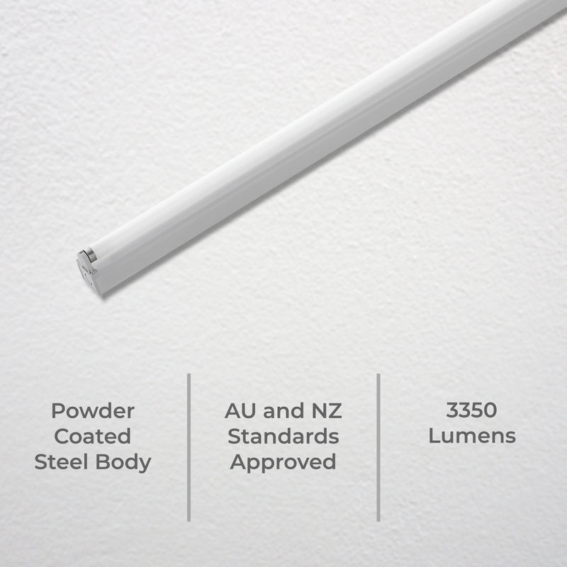 DETA 36W Single Bare Fluorescent Batten Light