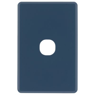 Navy blue clip on cover for switch plate